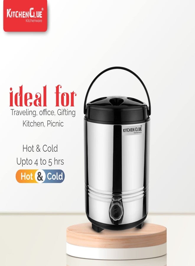 KITCHEN CLUE Thermosteel Double Walled Insulated Vacuum Thermos Flask 10 Liter - Stainless Steel Water Jug/Bottle Hot and Cold Beverages for Upto 4-5 Hours, BPA Free and Leakproof Tap - Image 5